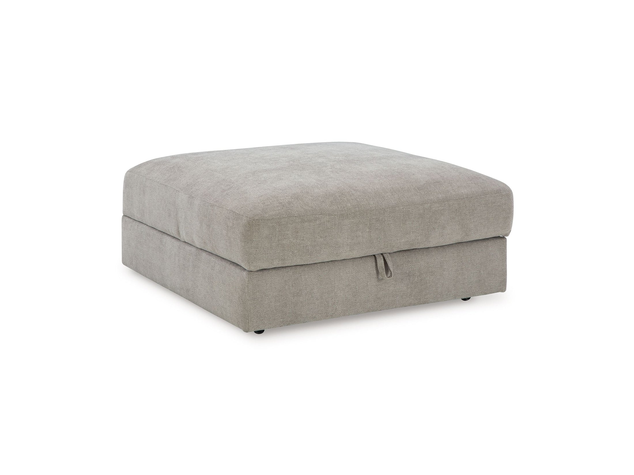 Aslan Court - Ottoman With Storage - Pebble