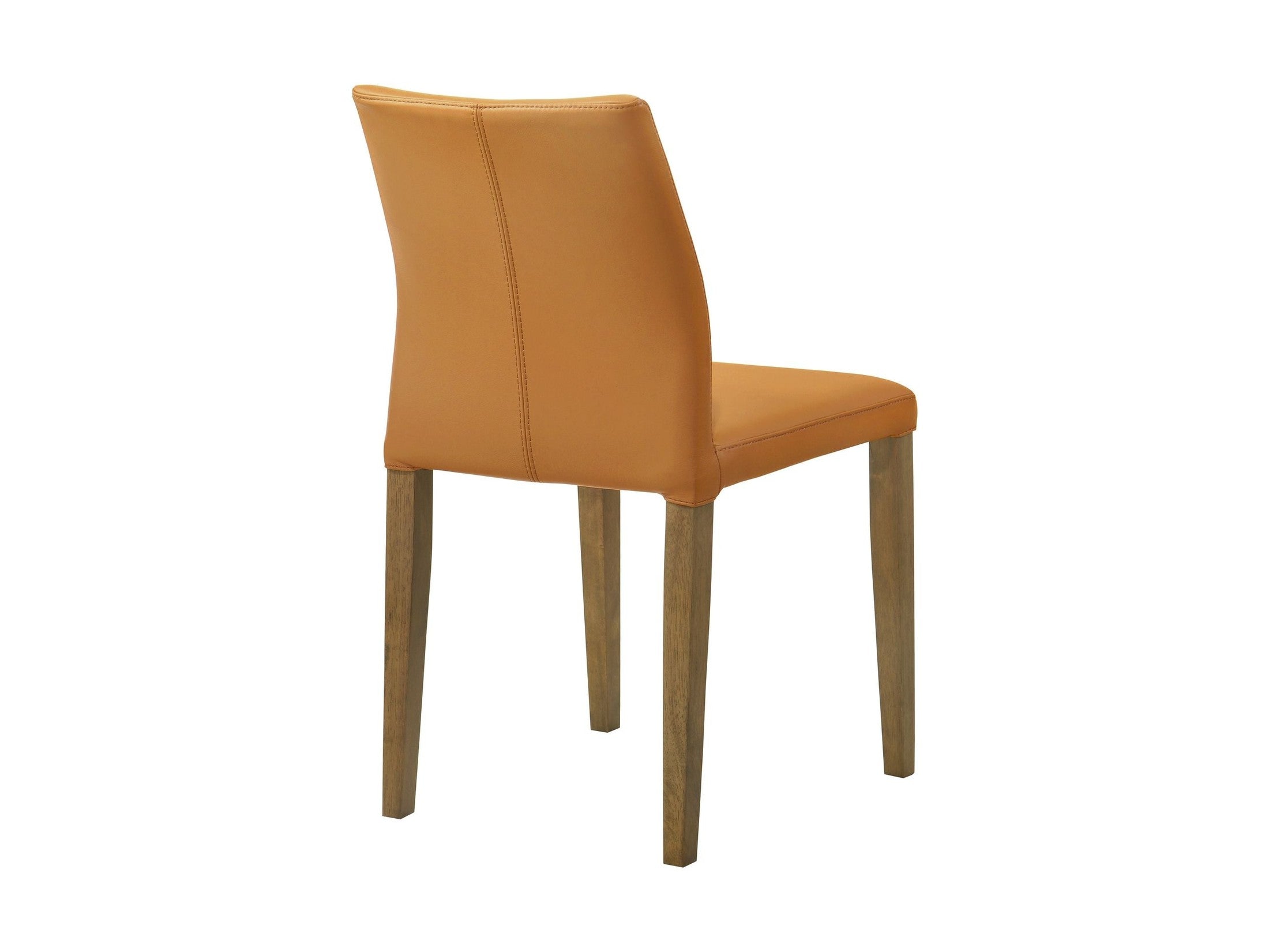 Elyza - Full Back Top Grain Leather Upholstered Wood Dining Chairs (Set of 2)