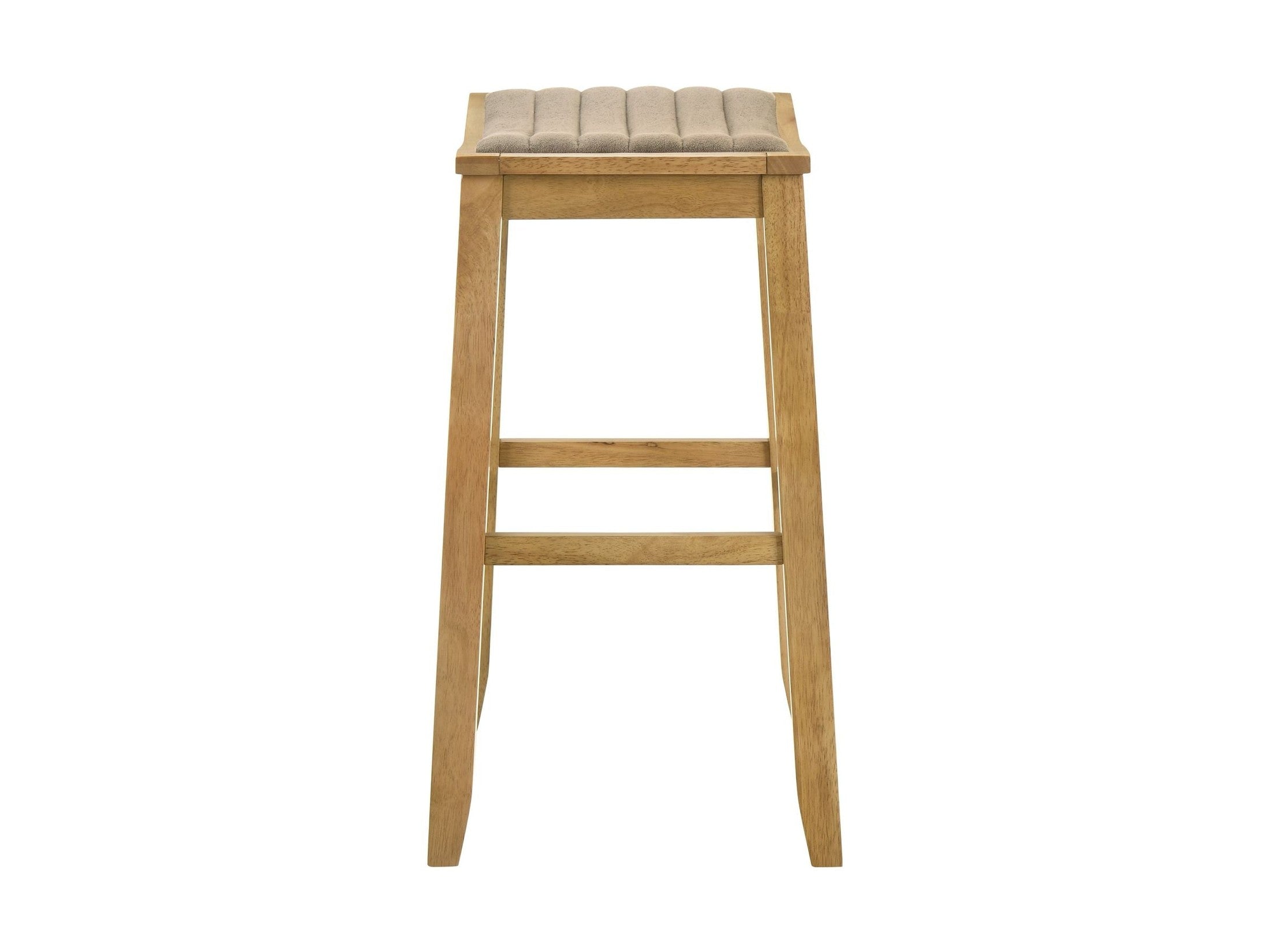 Iyani - Coastal Modern Wood Bar Height Kitchen Bar Stool
