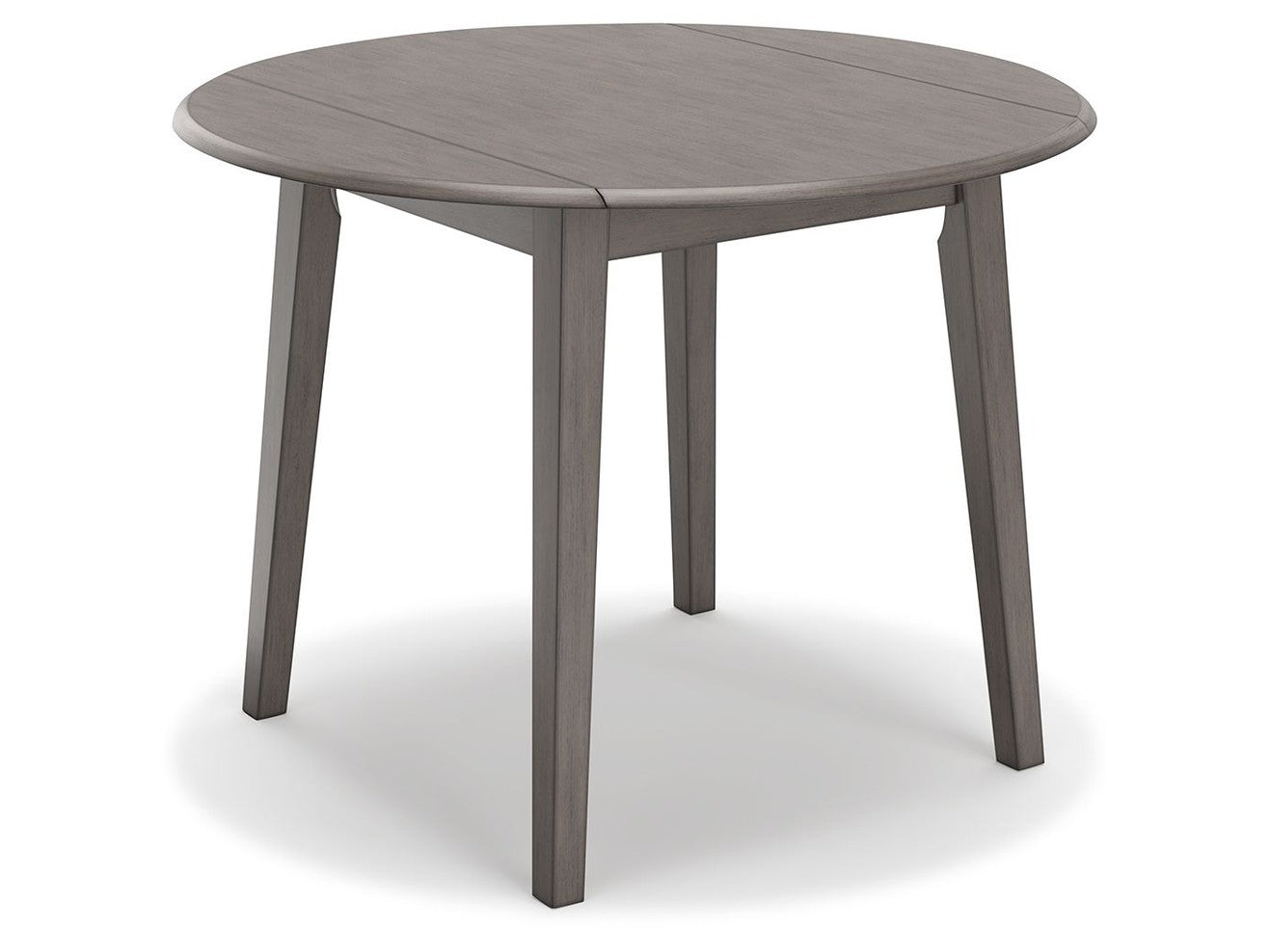 Shullden - Round Drm Drop Leaf Table - Gray