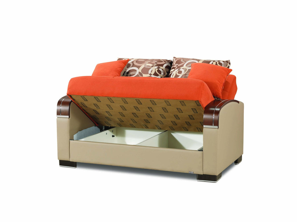 Ottomanson Mobimax - Upholstered Convertible Loveseat With Storage