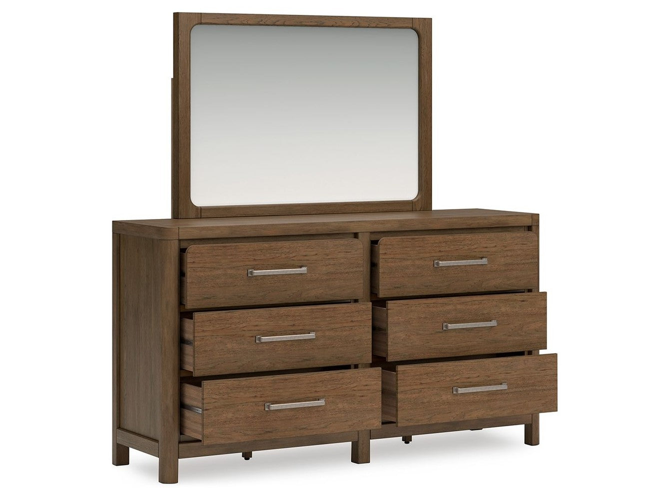 Cabalynn - Dresser And Mirror - Light Brown