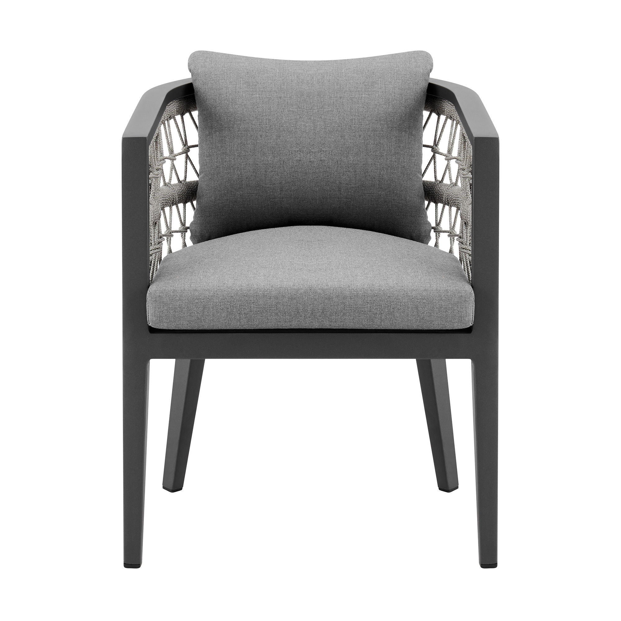Zella - Outdoor Patio Dining Chair (Set of 2) - Light Gray / Earl Gray