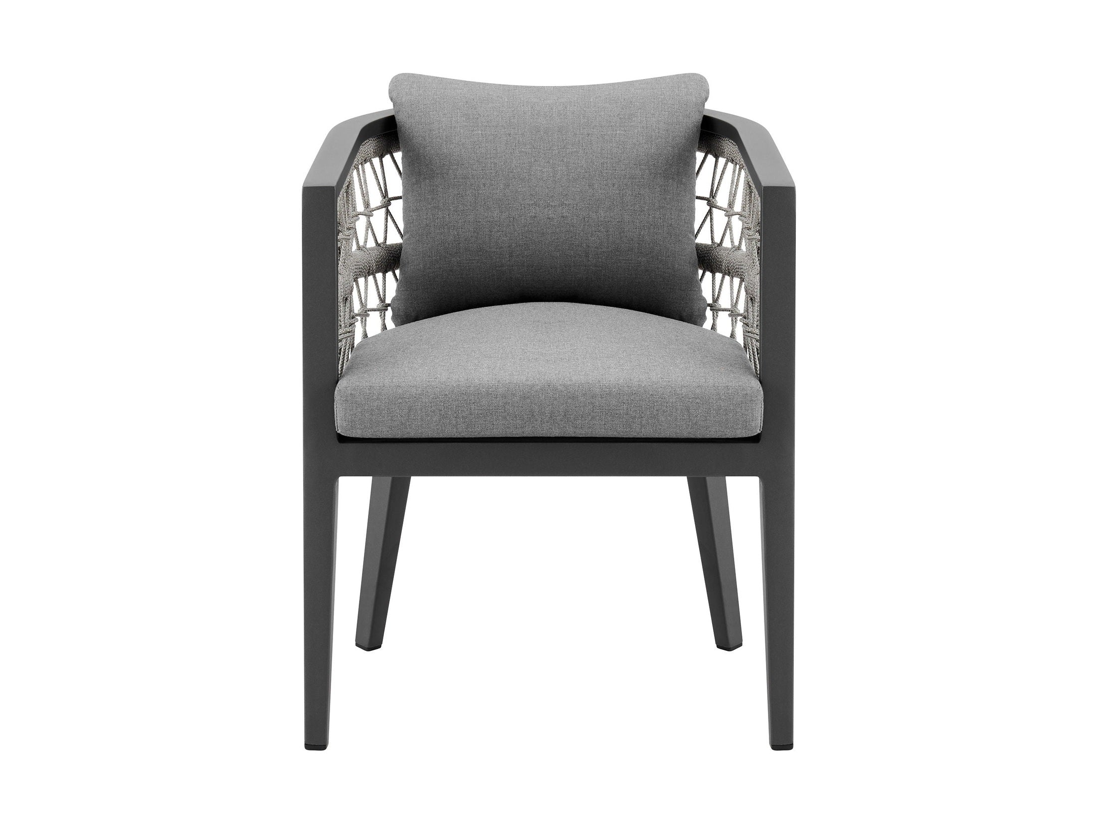 Zella - Outdoor Patio Dining Chair (Set of 2) - Light Gray / Earl Gray
