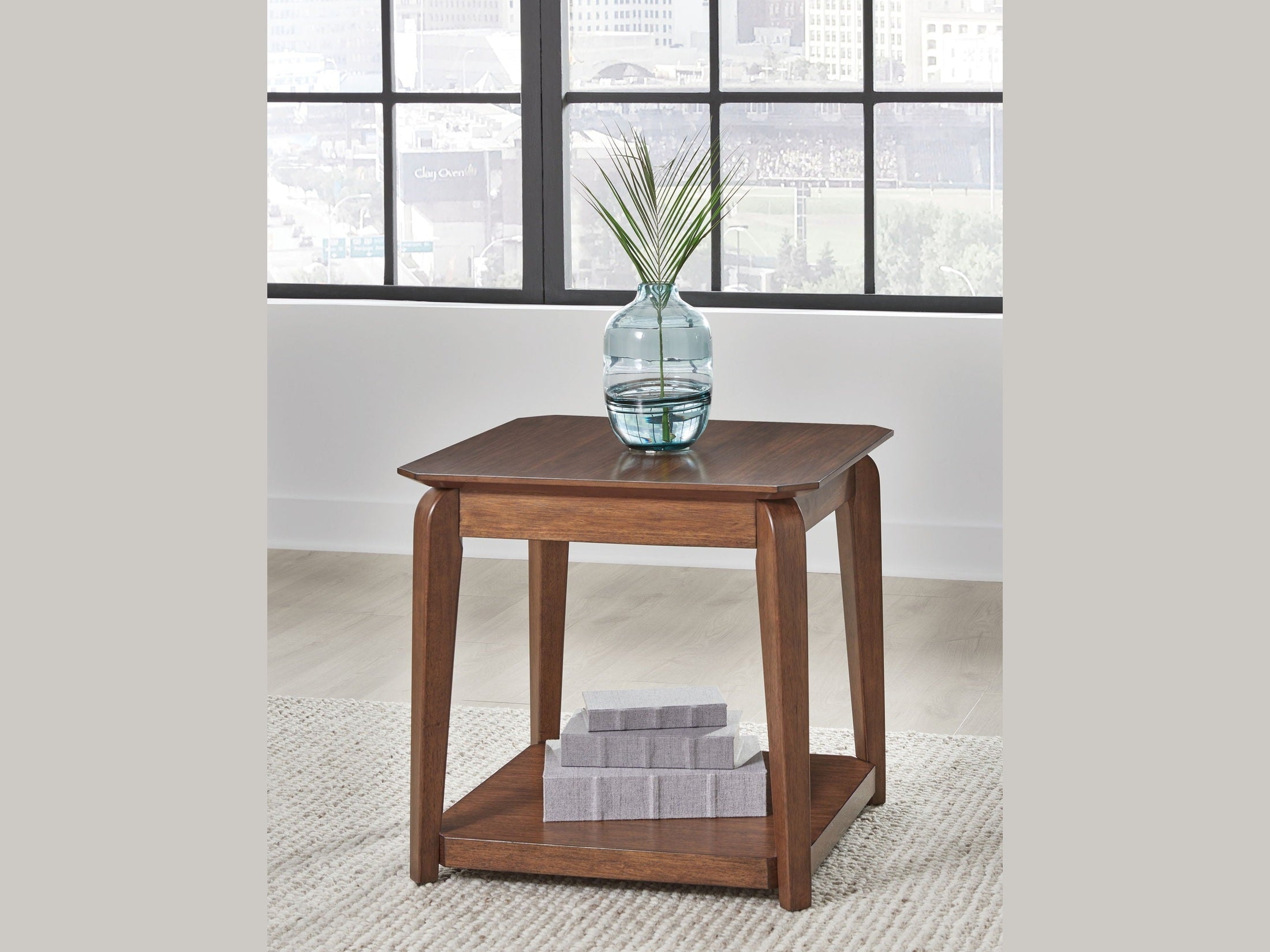 Trenmour - Square End Table - Medium Brown