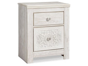 Paxberry - Two Drawer Night Stand - Whitewash