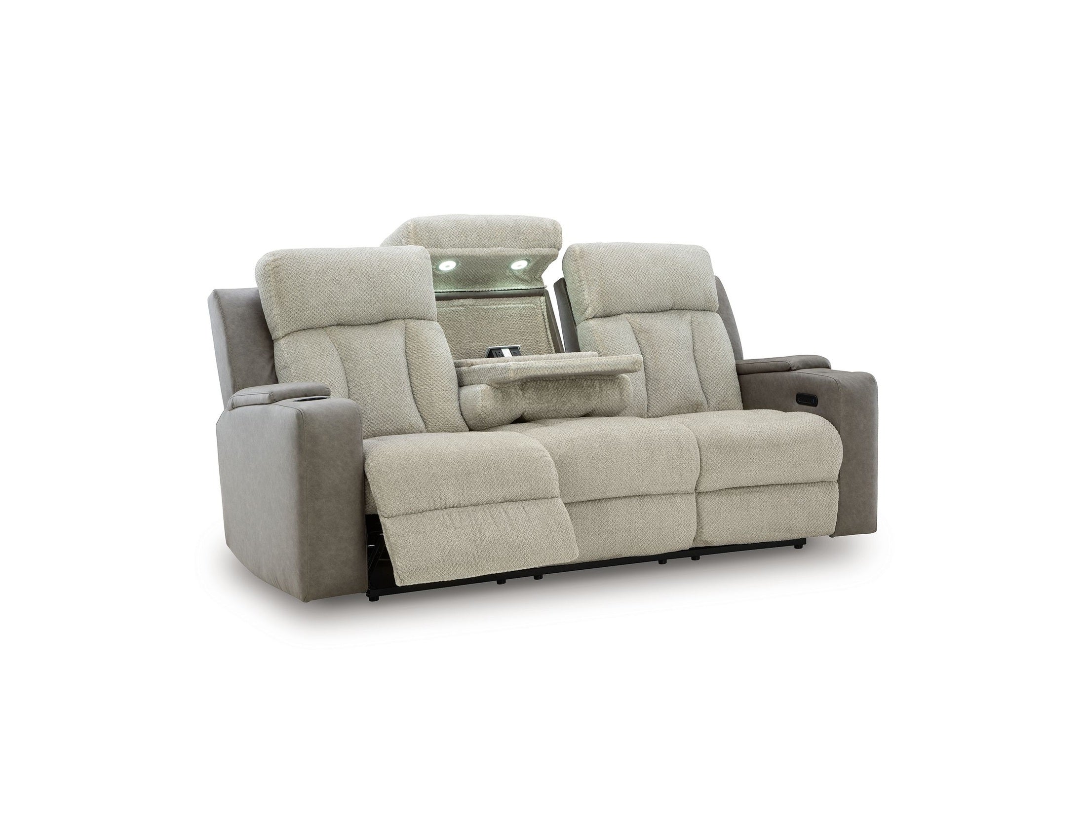 WhipLash - Power Reclining Sofa With Adj Headrest - Sisal