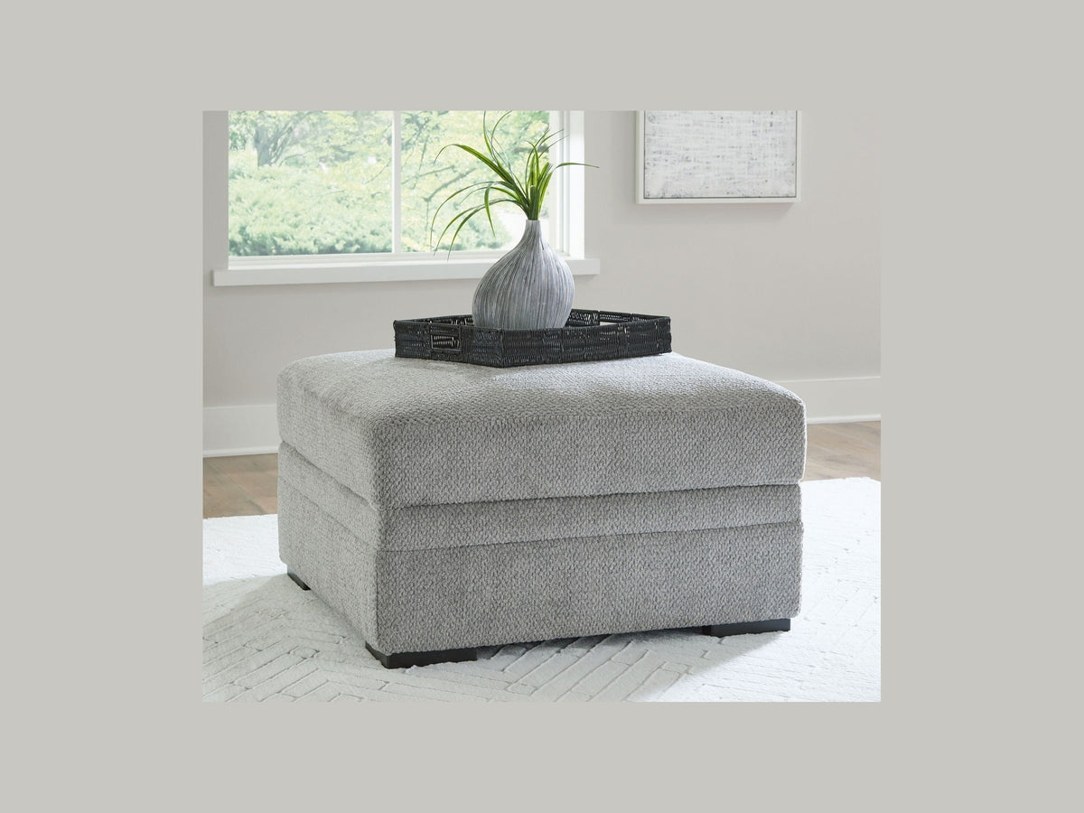 Casselbury - Ottoman With Storage - Cement