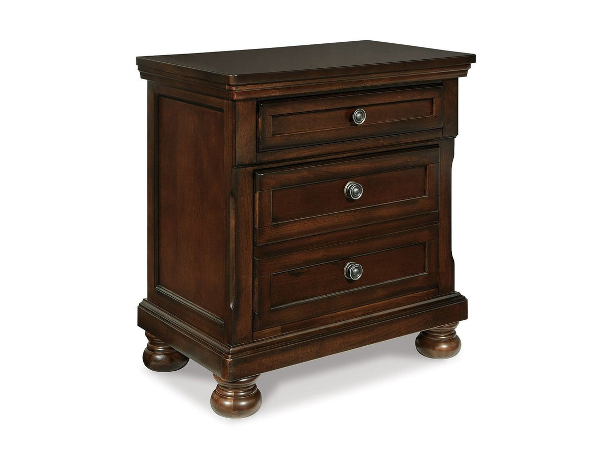 Porter - Two Drawer Night Stand - Dark Brown