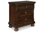 Porter - Two Drawer Night Stand - Dark Brown