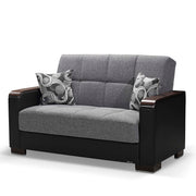Ottomanson Armada X - Upholstered Convertible Wood Trimmed Loveseat With Storage