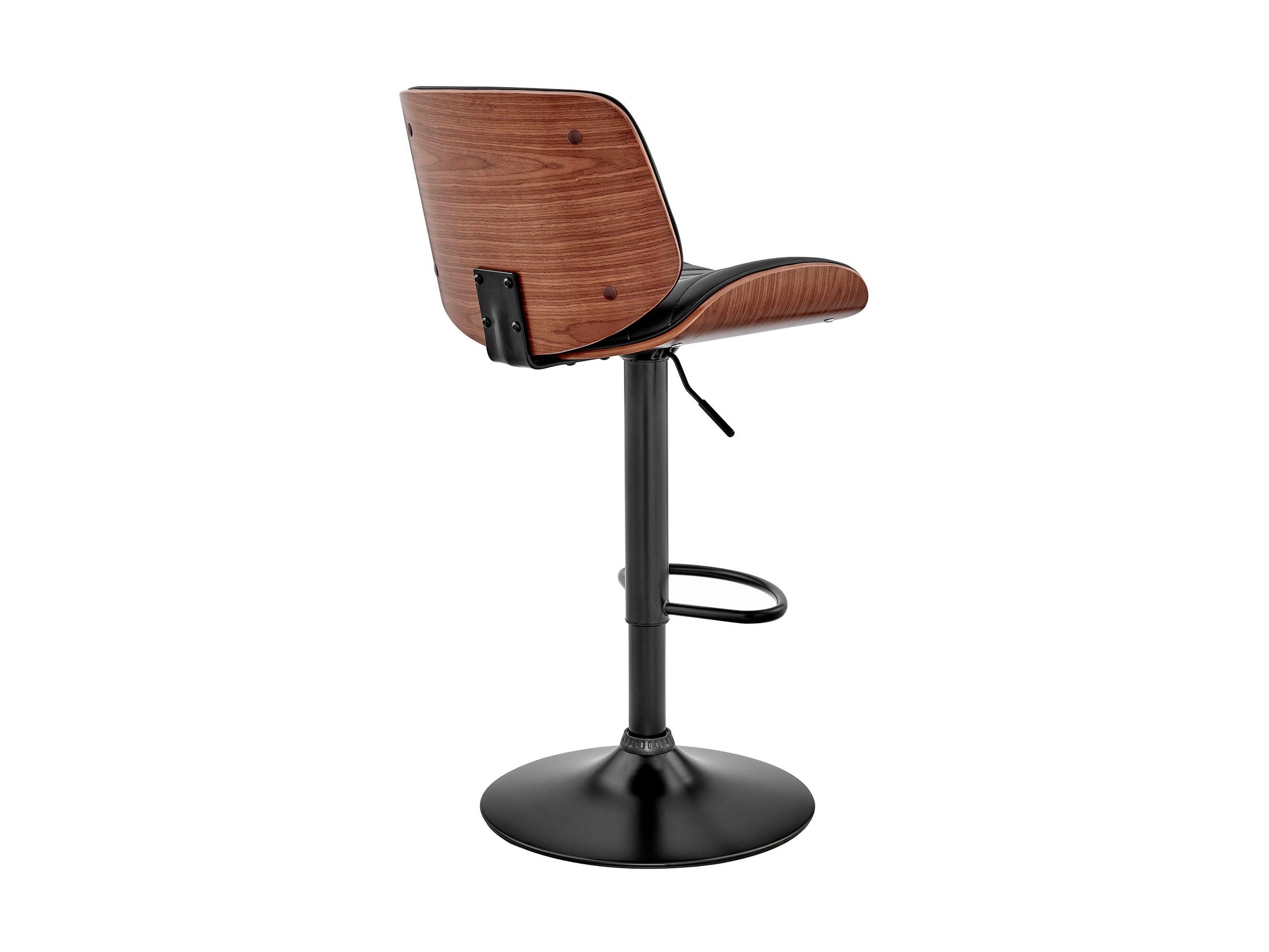 Brock - Adjustable Bar Stool With Black Base