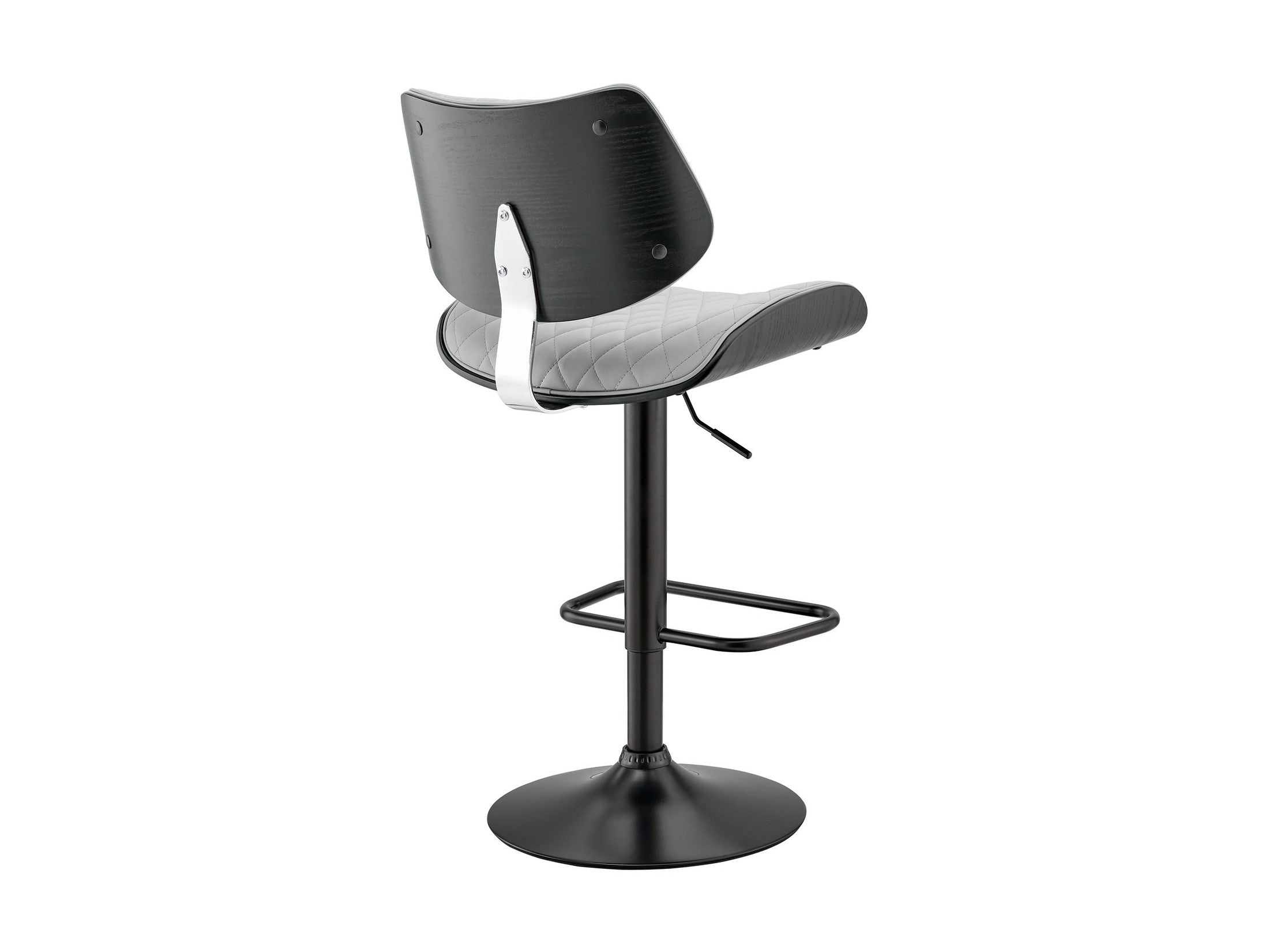 Leland - Adjustable Bar Stool - Gray / Black