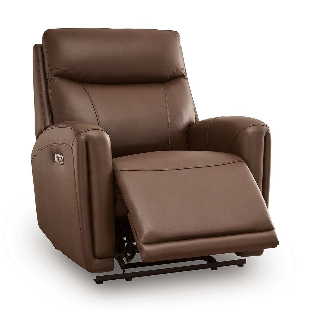 Pincara - Power AutoGlide Recliner With Audio System - Umber