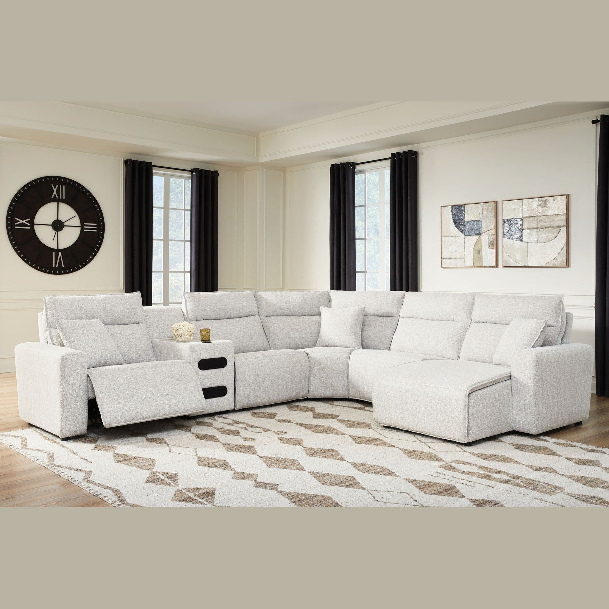 Modmax II - Reclining Sectional - Stone