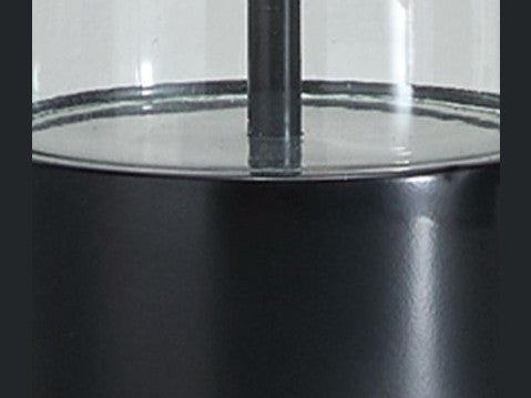 Kerrbrook - Glass Table Lamp - Clear / Black
