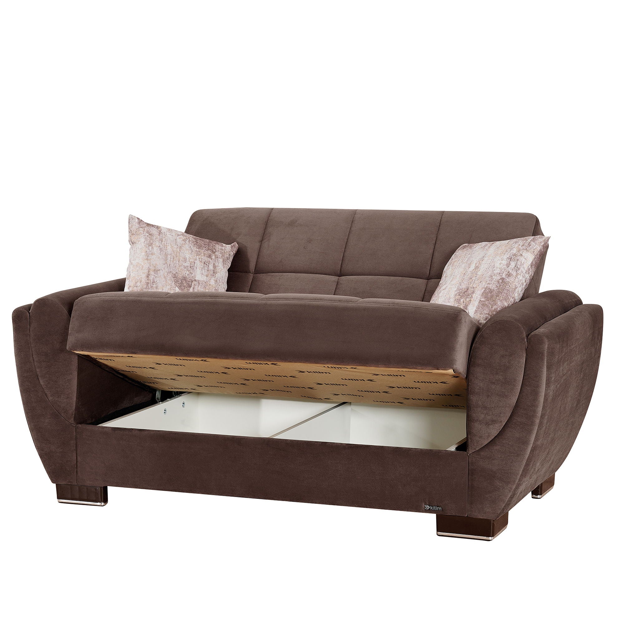 Ottomanson Armada Air - Upholstered Convertible Loveseat With Storage - Microfiber
