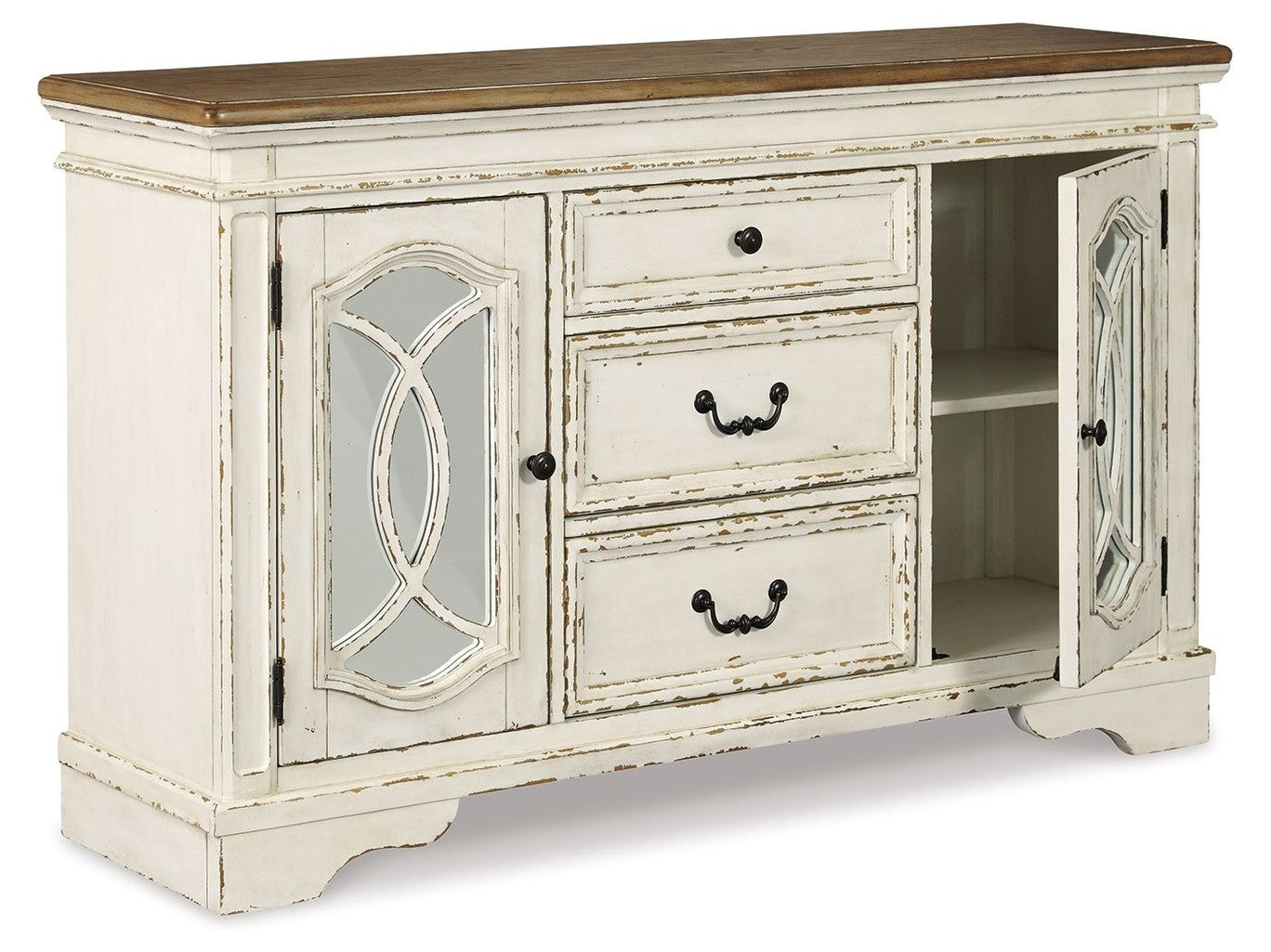Realyn - Dining Room Server - Chipped White