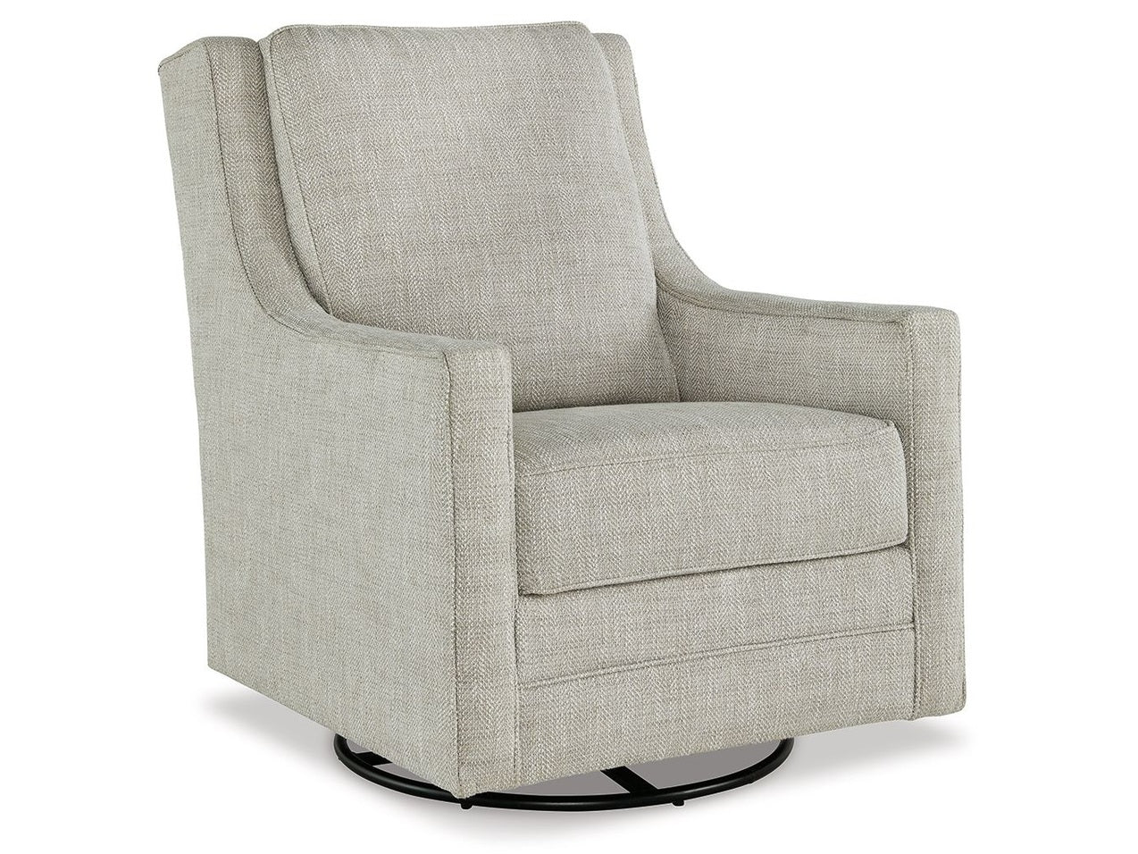 Kambria - Swivel Glider Accent Chair - Fog