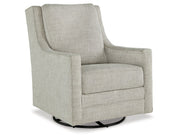 Kambria - Swivel Glider Accent Chair - Fog