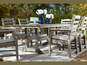 Visola - 7 Pc. - Dining Set with 6 Chairs - Gray