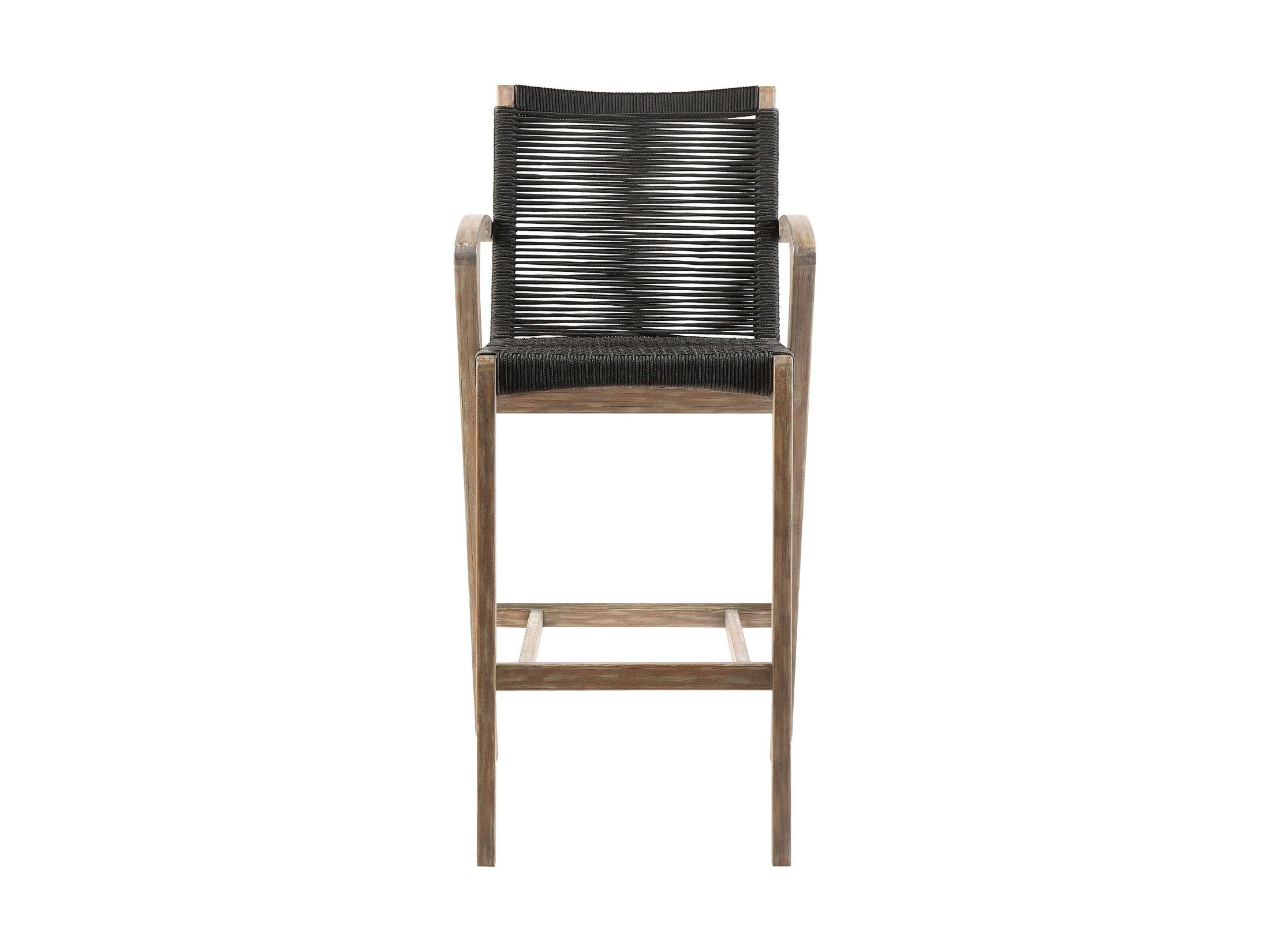 Nabila - Outdoor Rope And Wood Stool