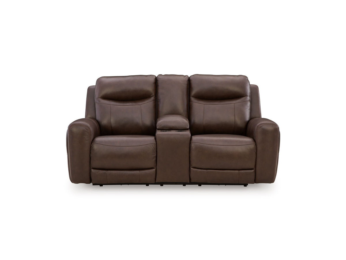 Gravier - Power Reclining Loveseat With Console / Adjustable Headrest - Cordova