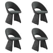 Angelina - Modern Curved Back Upholstered Dining Chair