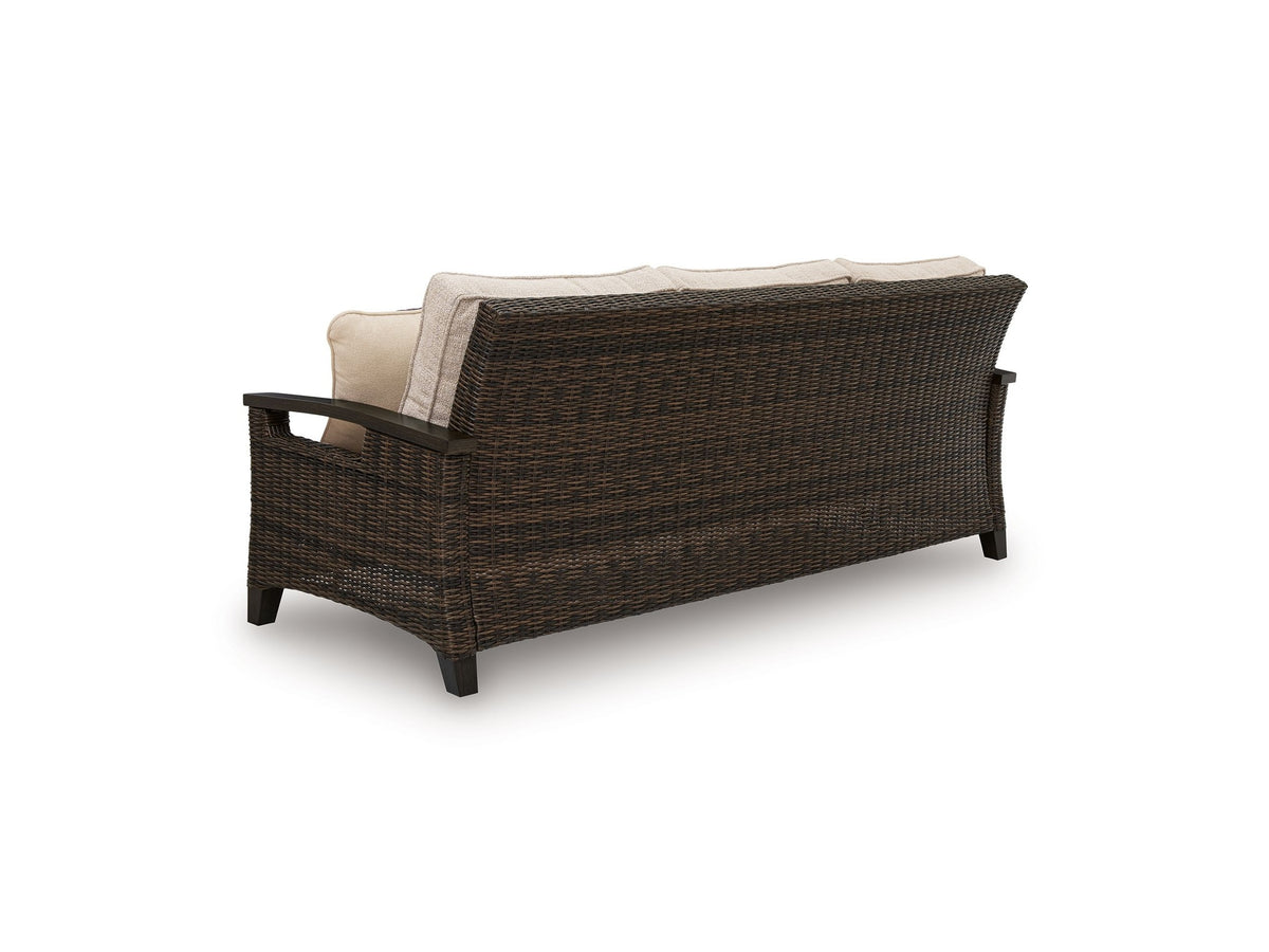 Monterey Point - Sofa With Cushion - Dark Brown