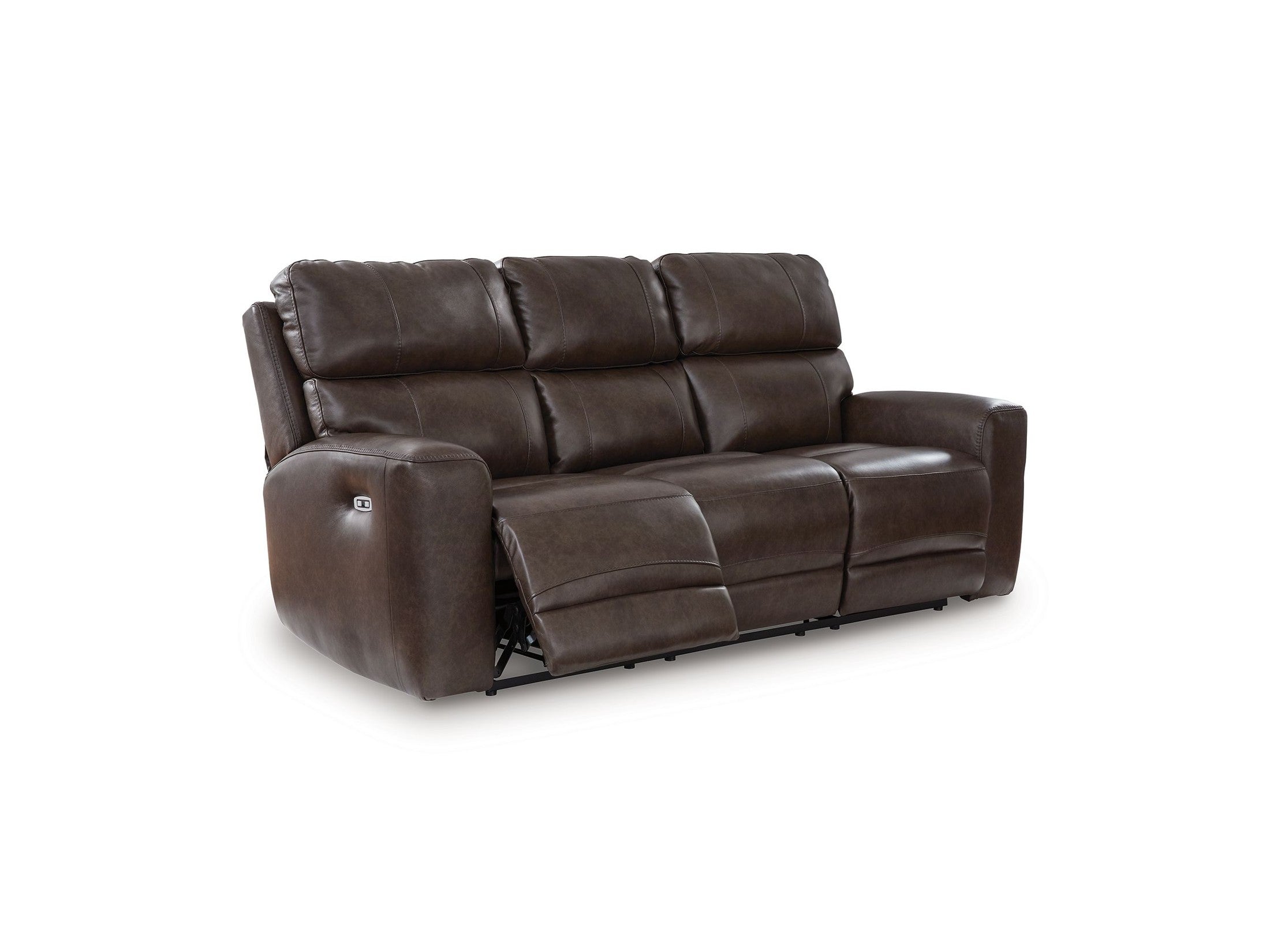 Crossplex - Power Reclining Sofa With Adjustable Headrest - Smoke