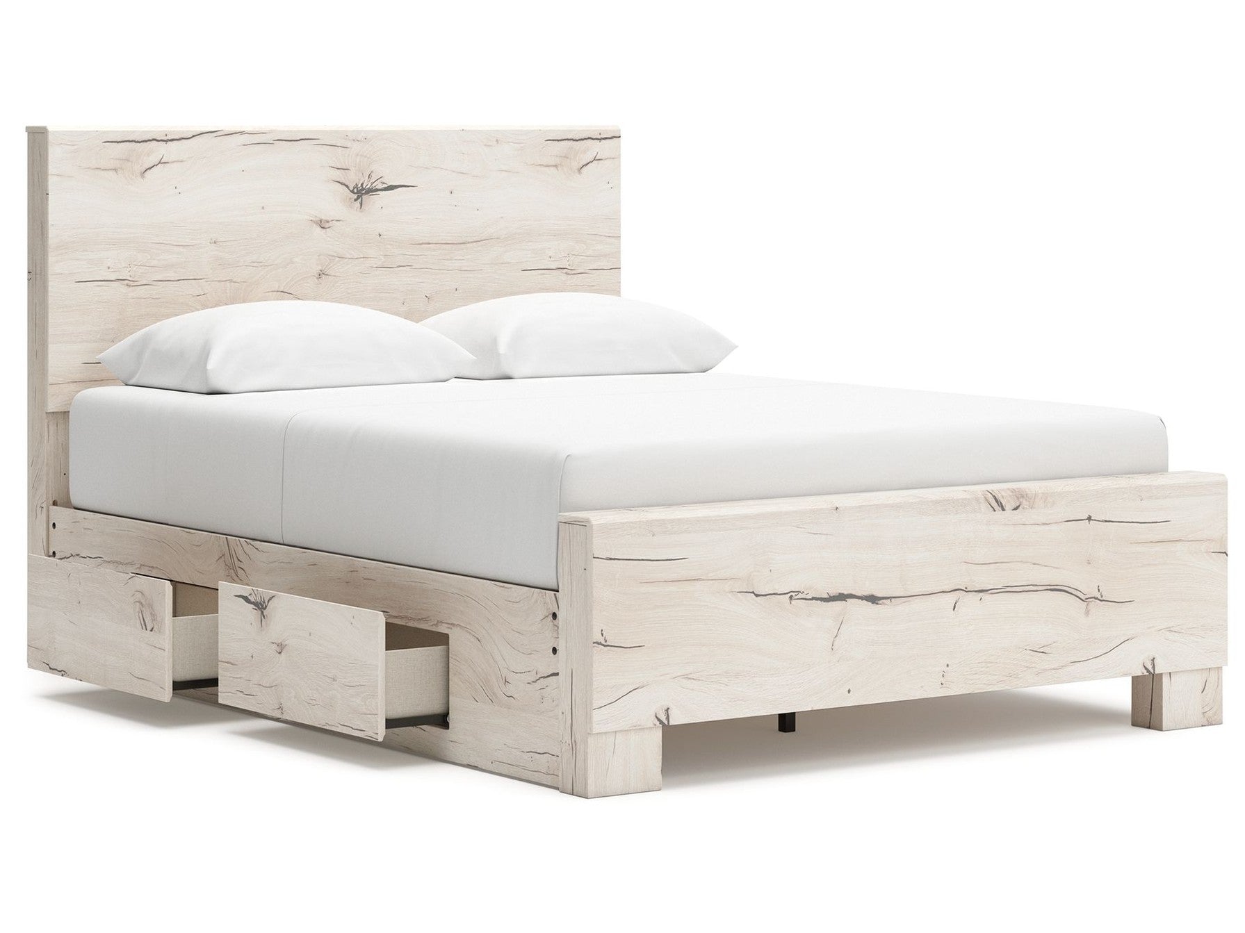 Lawroy - Panel Bed With Storage