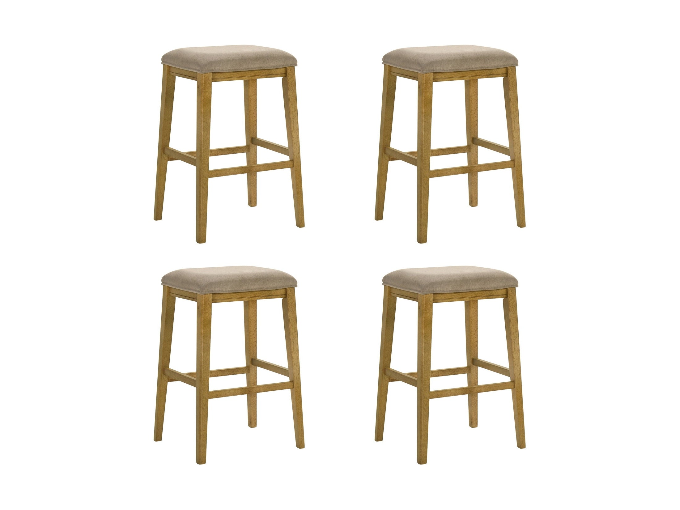 Jane - Contemporary Transitional Wood Bar Height Kitchen Bar Stool