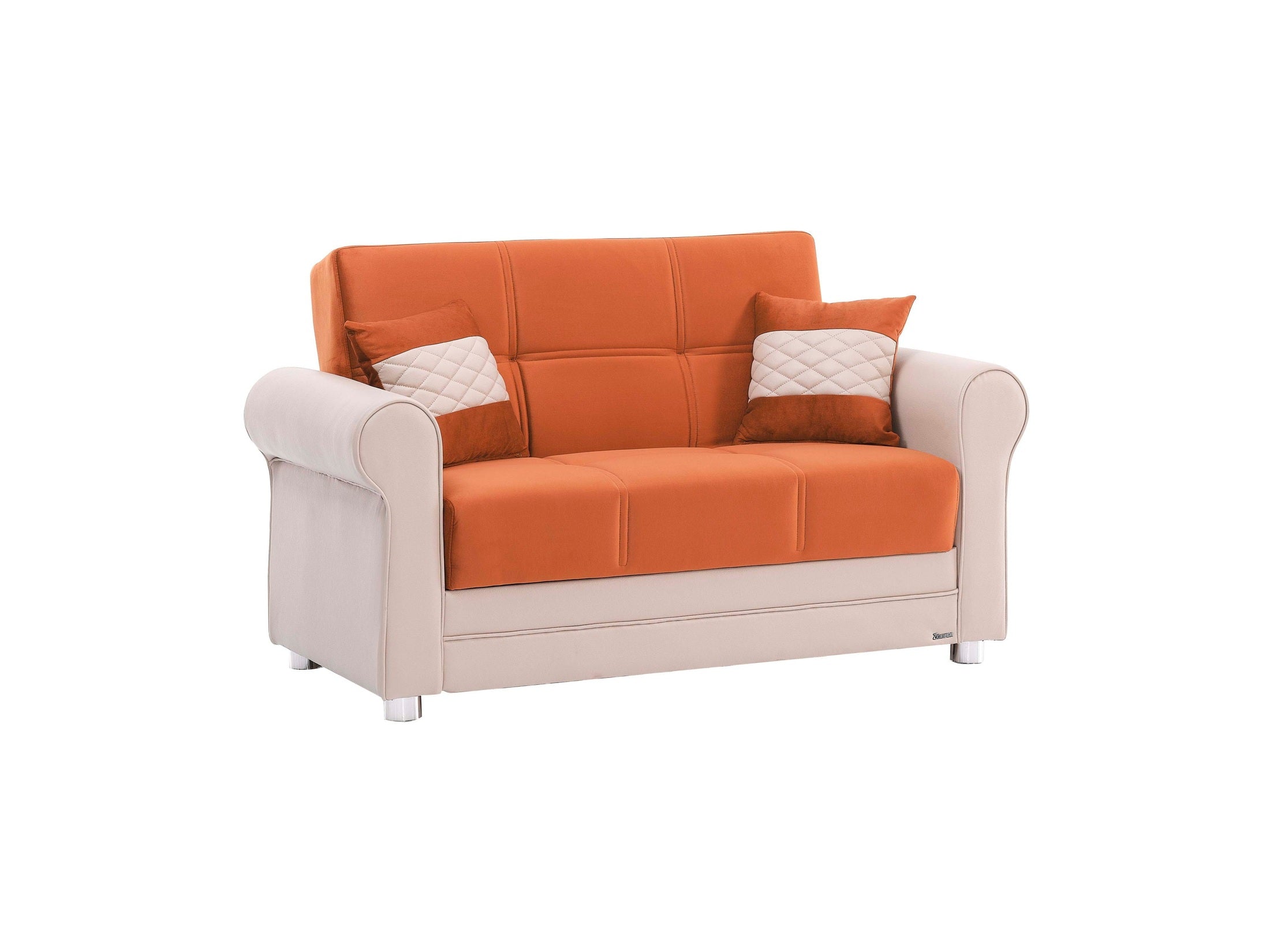 Ottomanson Avalon - Upholstered Convertible Loveseat With Storage