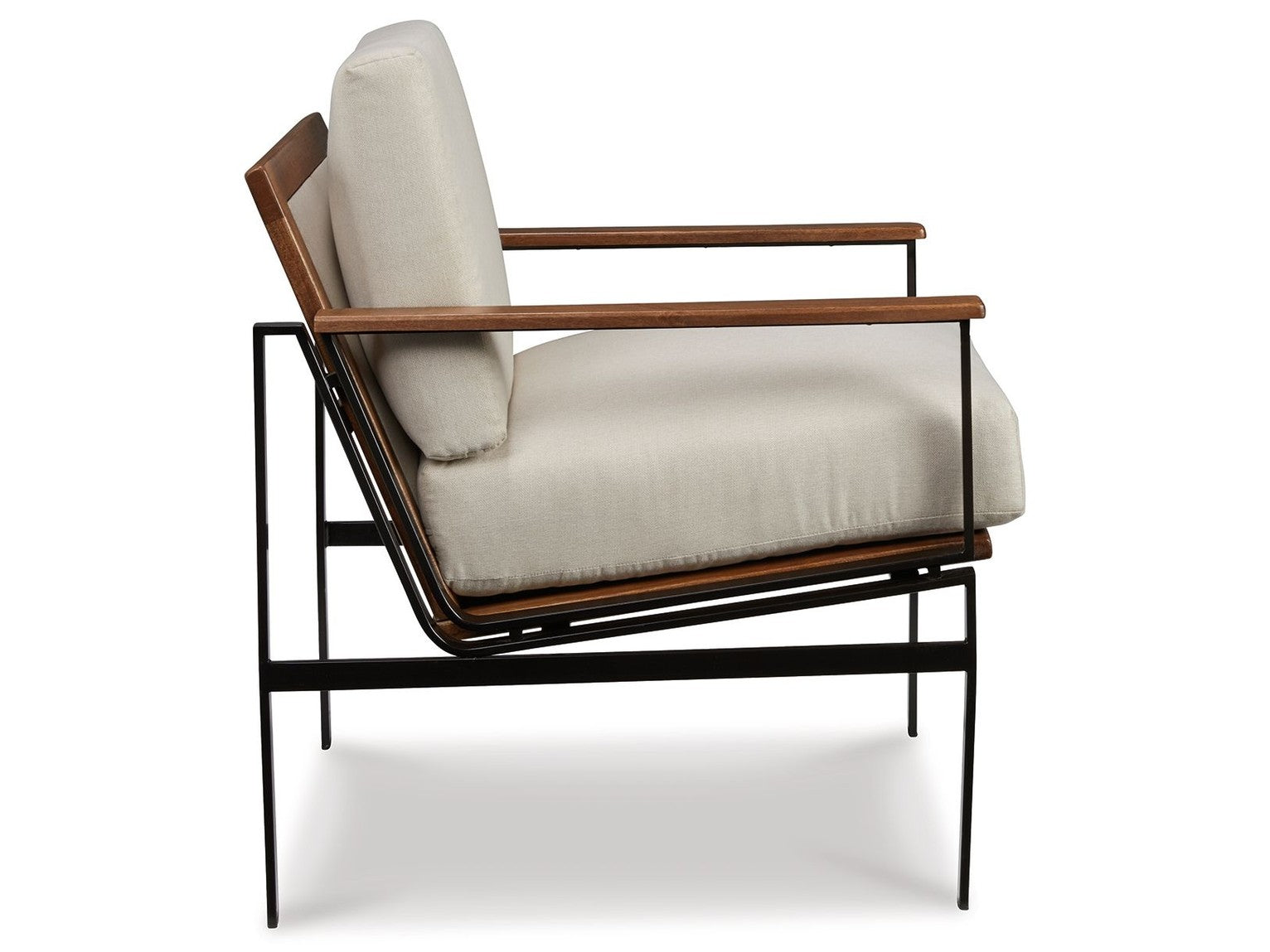 Tilden - Accent Chair - Ivory / Brown