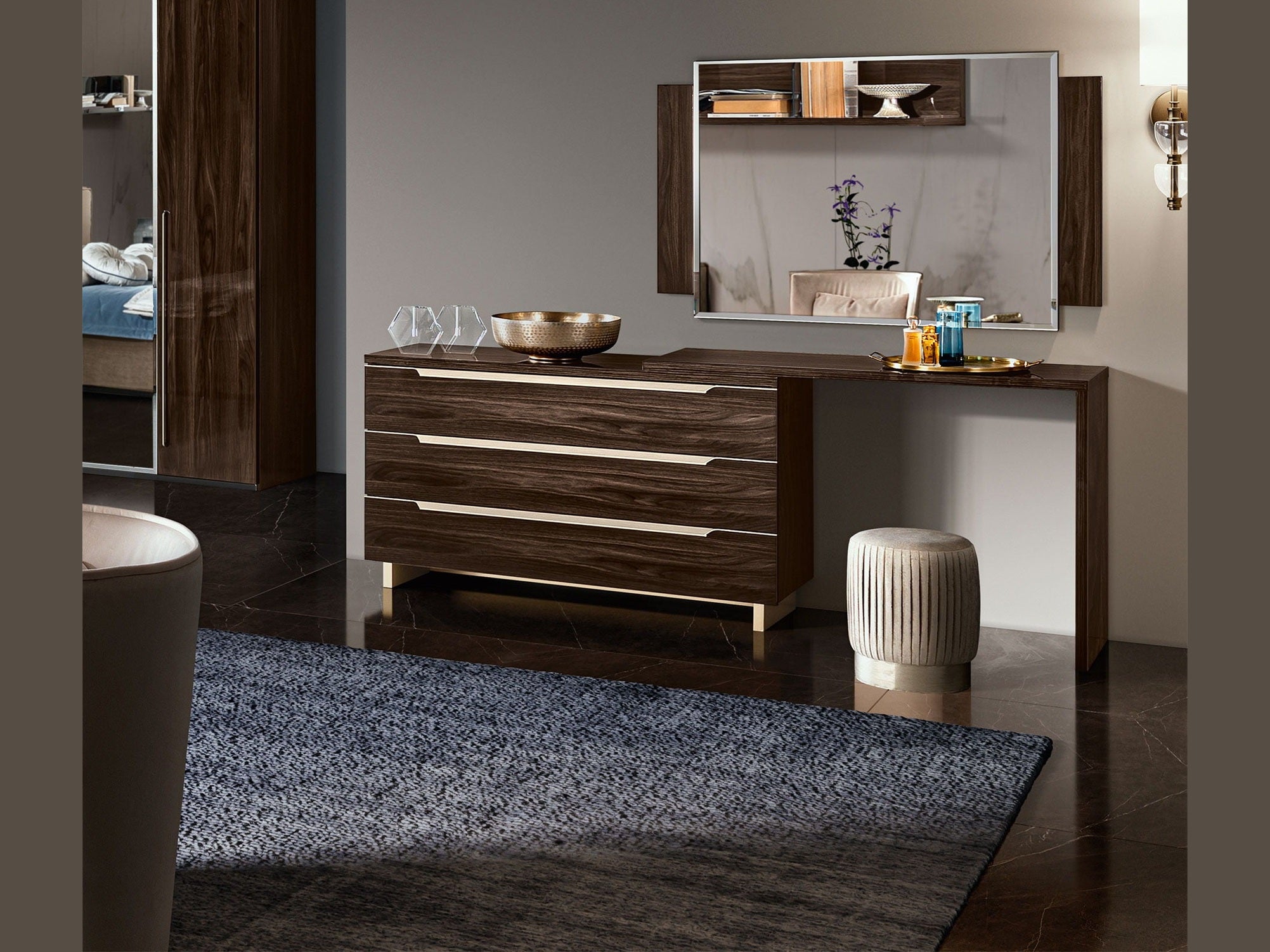 Smart - Single Dresser - Walnut