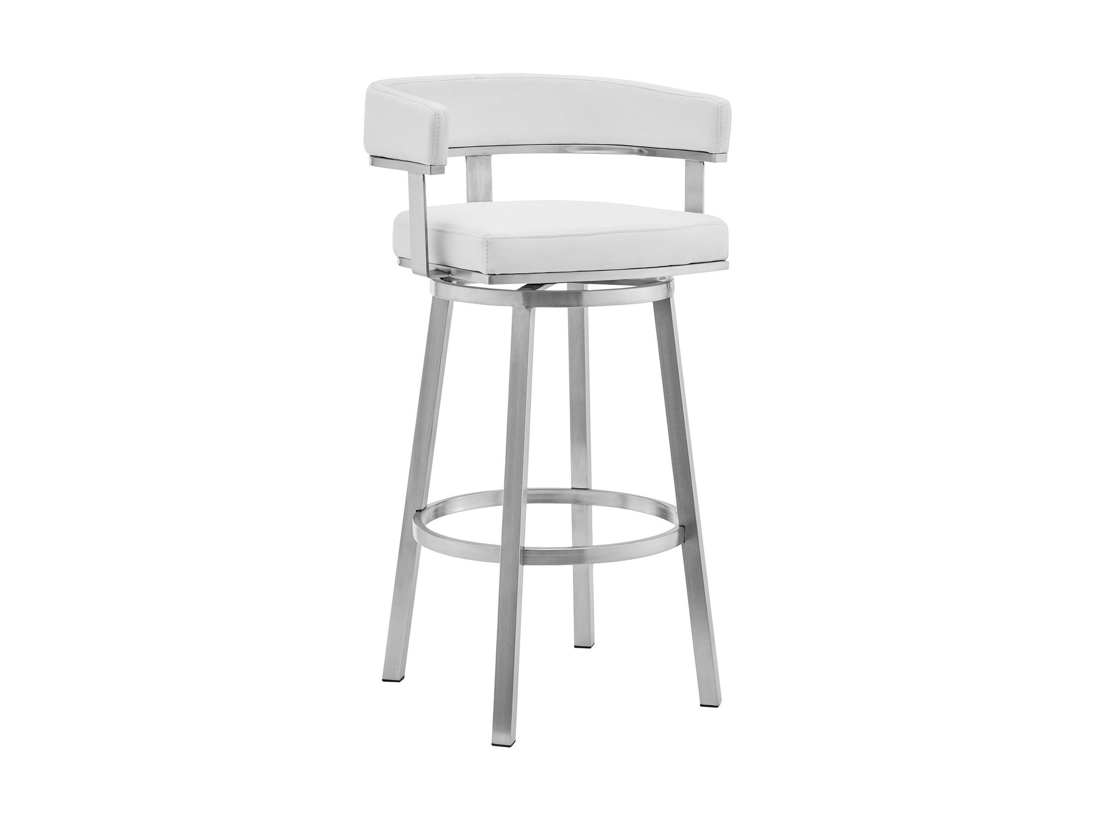 Lorin - Stainless Steel Swivel Bar Stool
