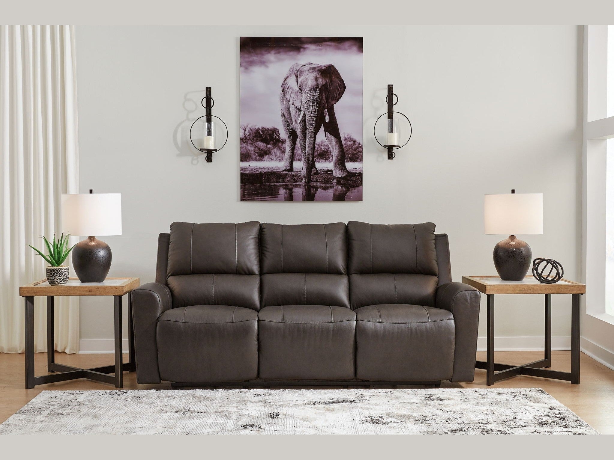 Boxmere - Reclining Power Sofa - Storm