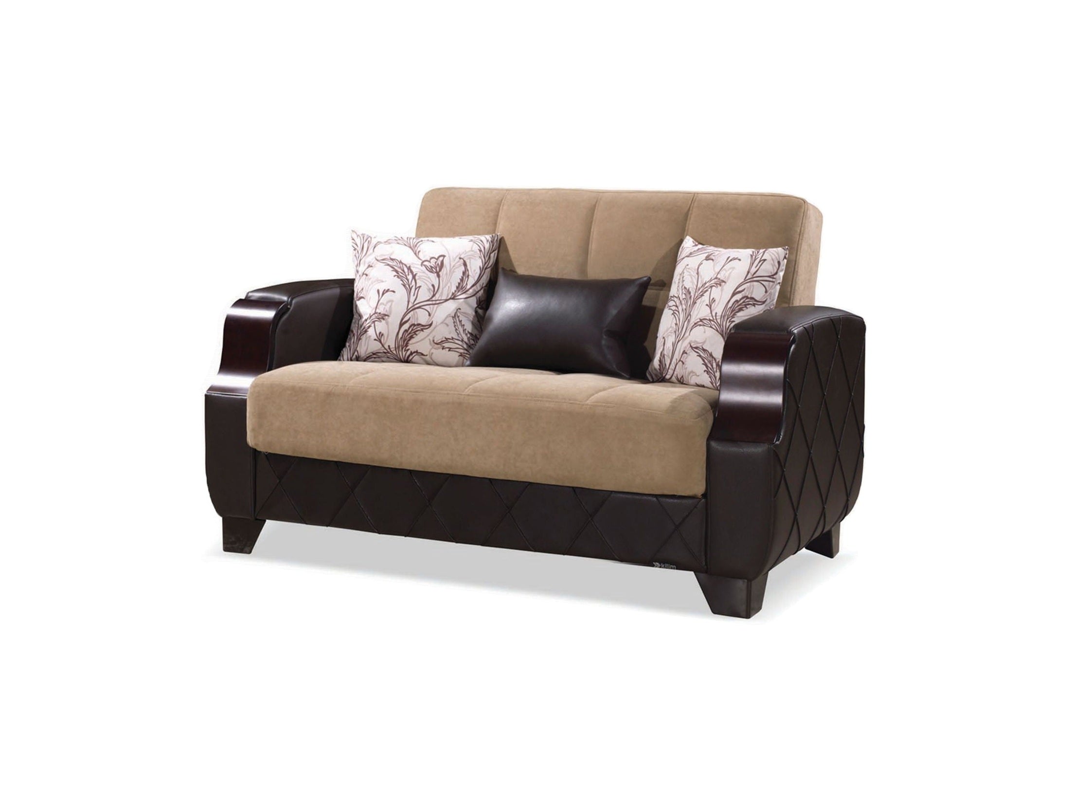 Ottomanson Molina - Upholstered Convertible Loveseat With Storage