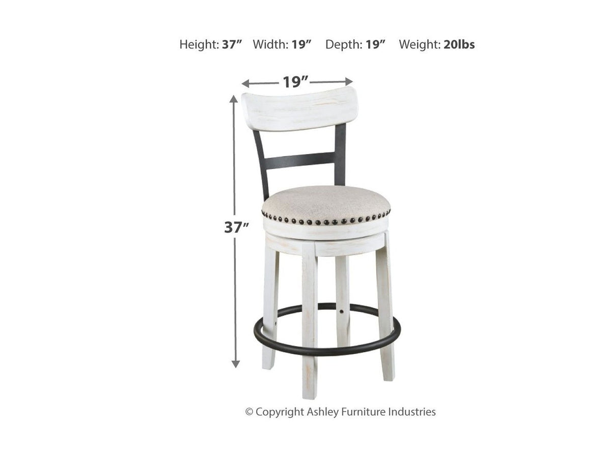 Valebeck - Full Back Swivel Stool