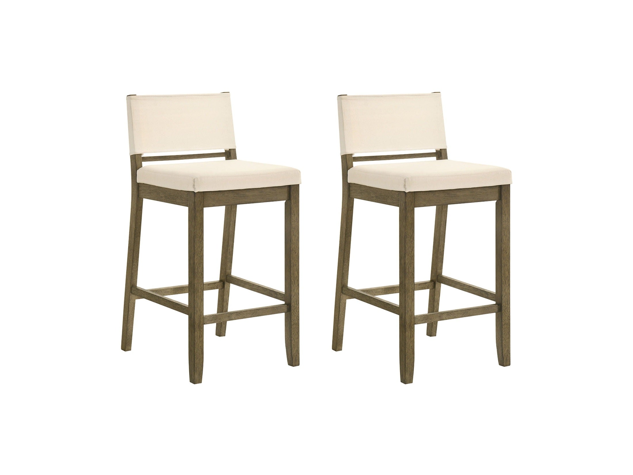 Yaneli - Contemporary Natural Wood Bar Height Kitchen Bar Stool