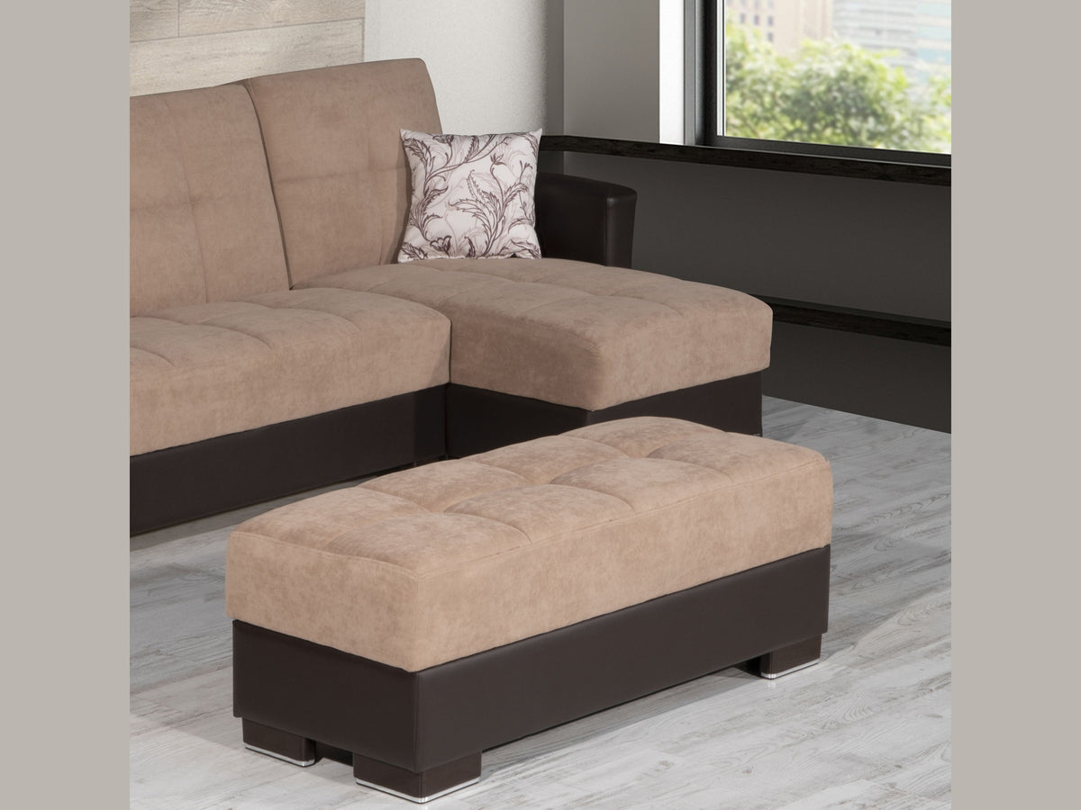 Ottomanson Armada - Upholstered Ottoman With Storage - Chenille