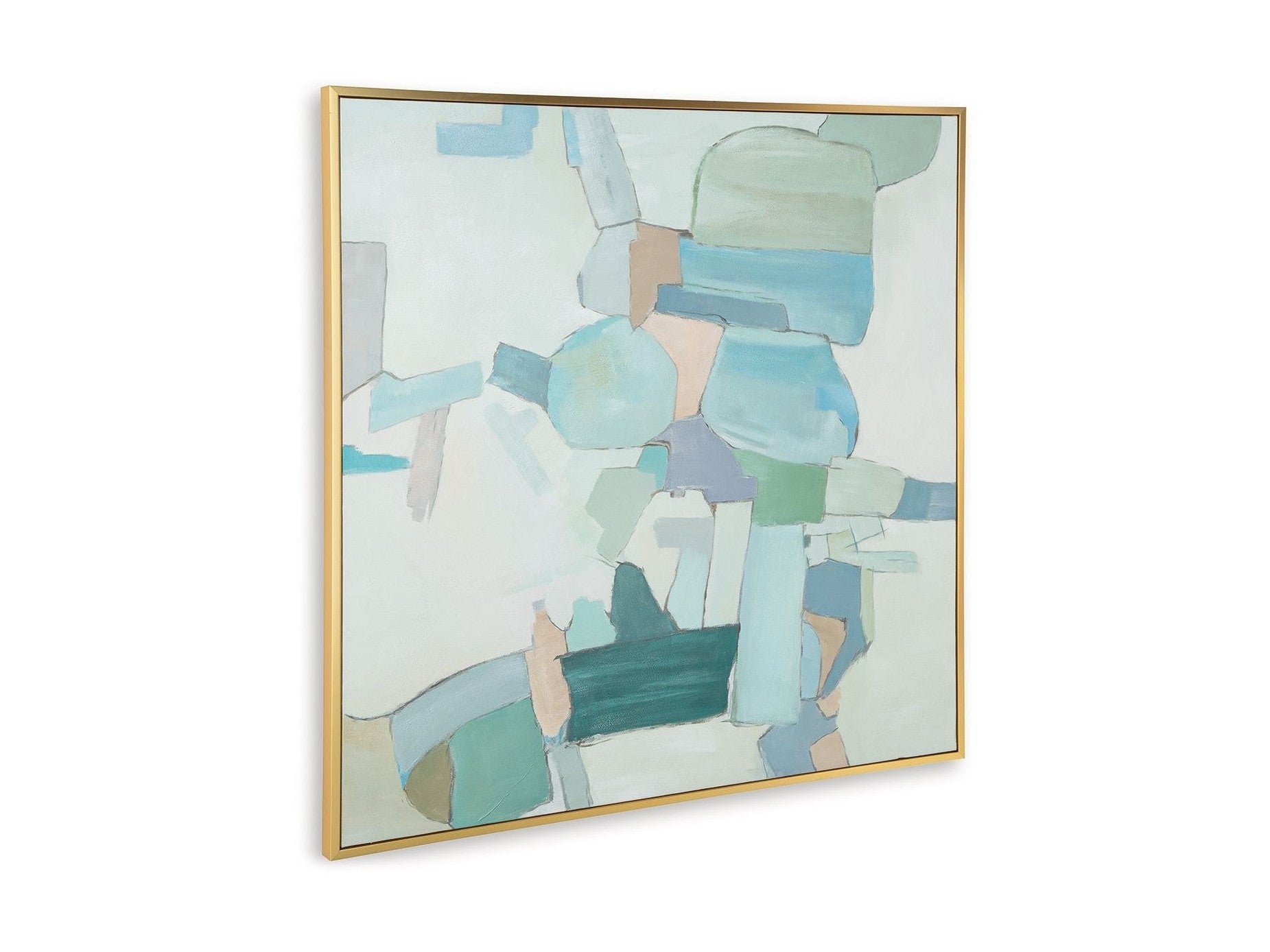 Wynburn - Wall Art - White / Blue / Green