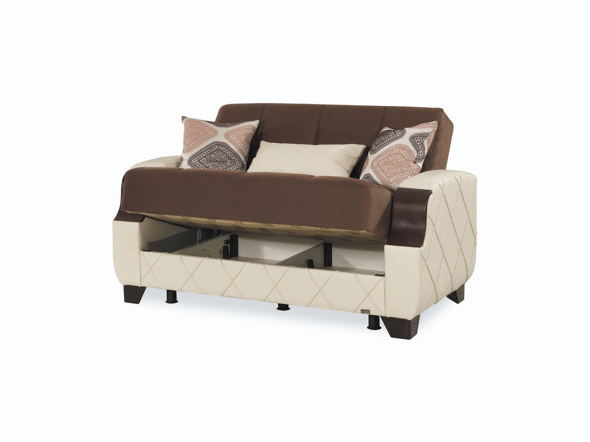 Ottomanson Molina - Upholstered Convertible Loveseat With Storage