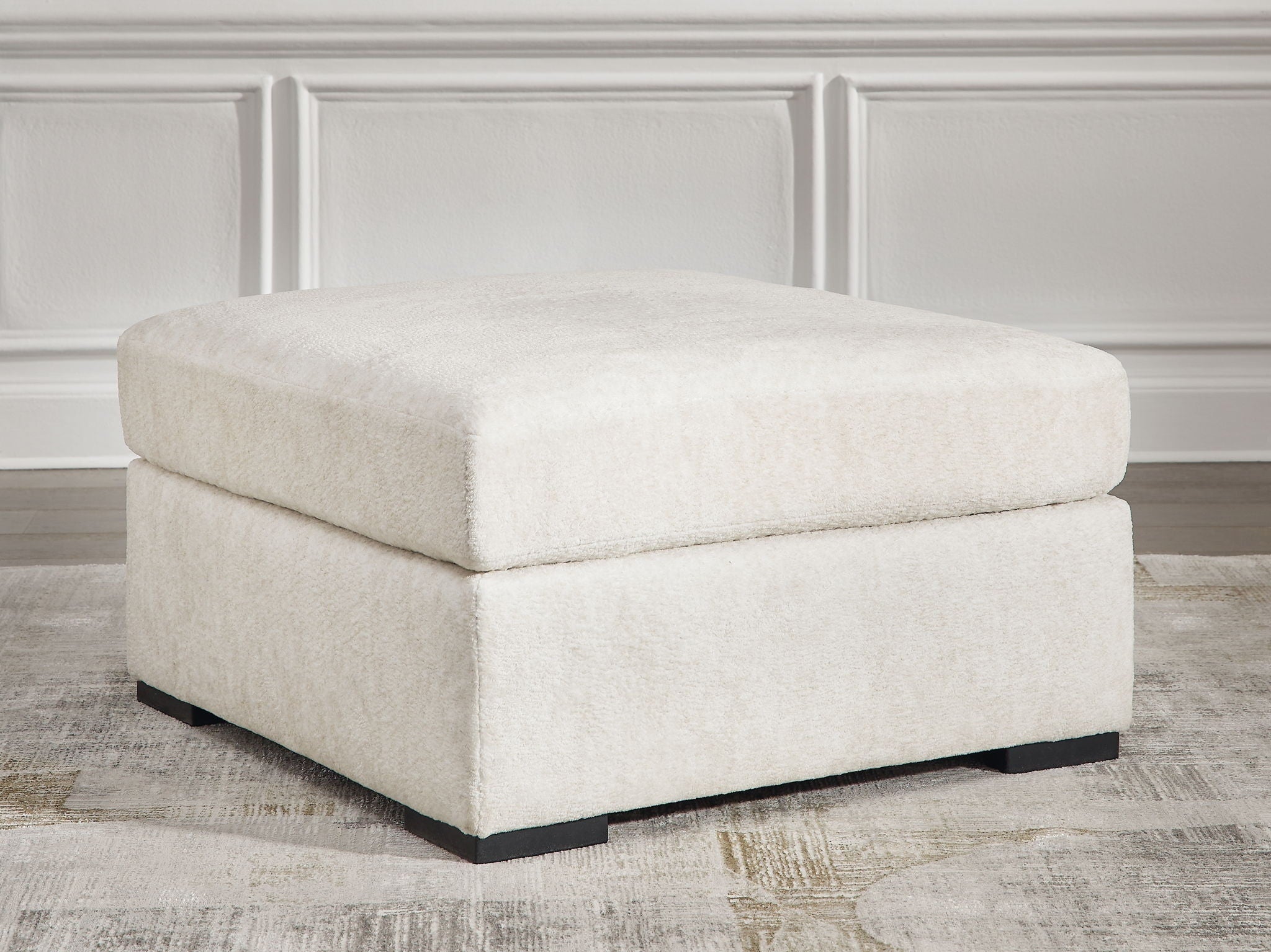Chessington - Oversized Accent Ottoman - Ivory