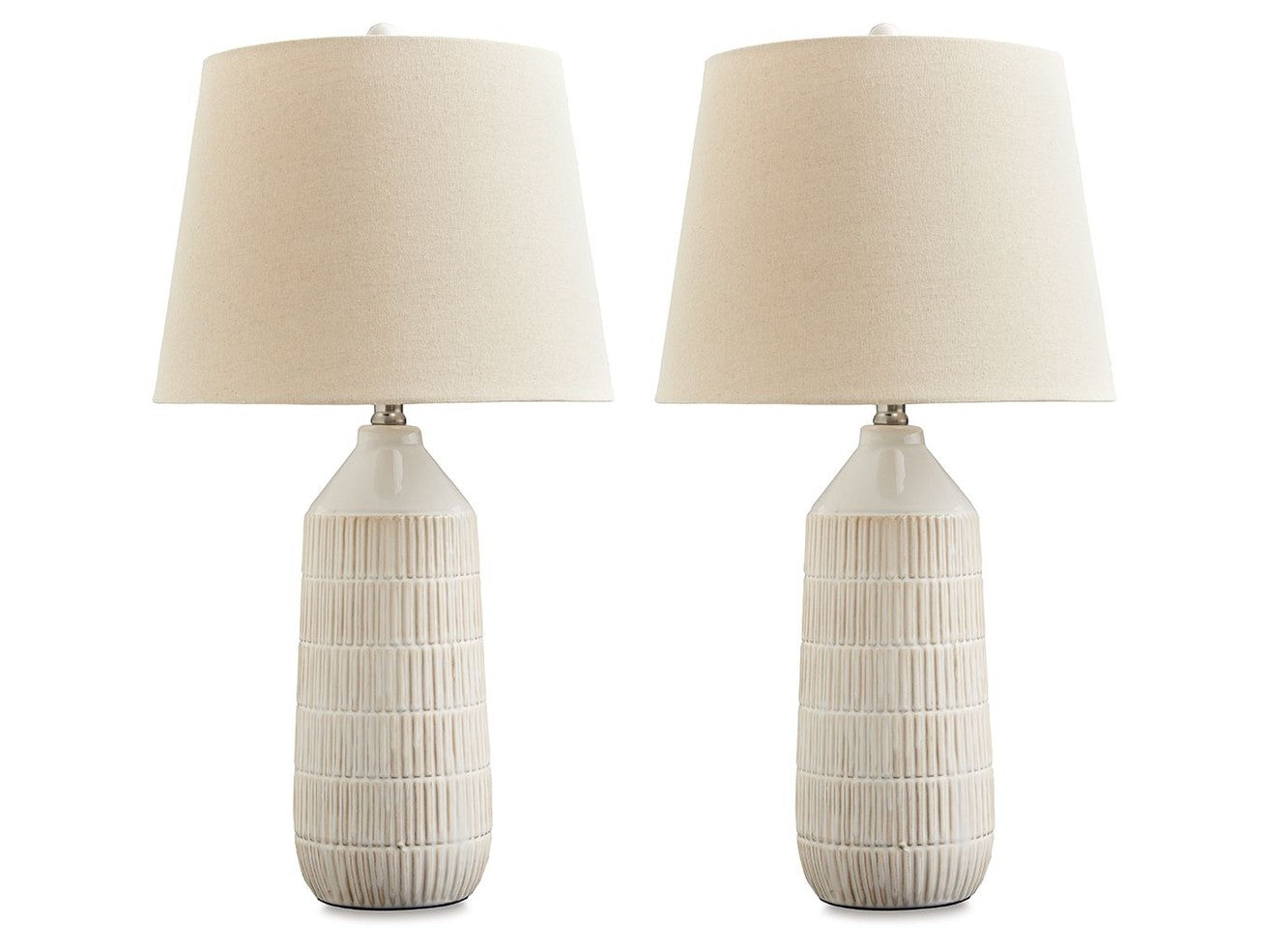 Willport - Ceramic Table Lamp (Set of 2) - Off White