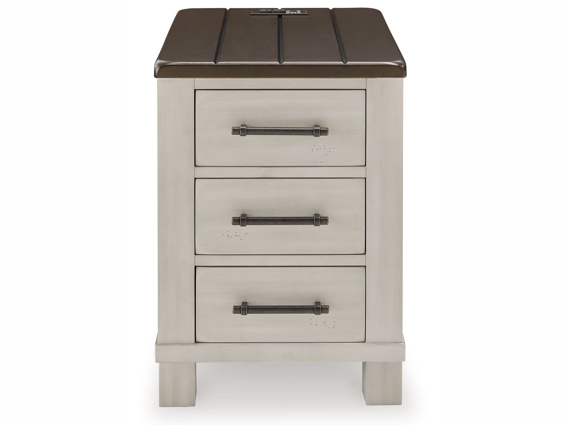 Darborn - Chair Side End Table - Gray / Brown