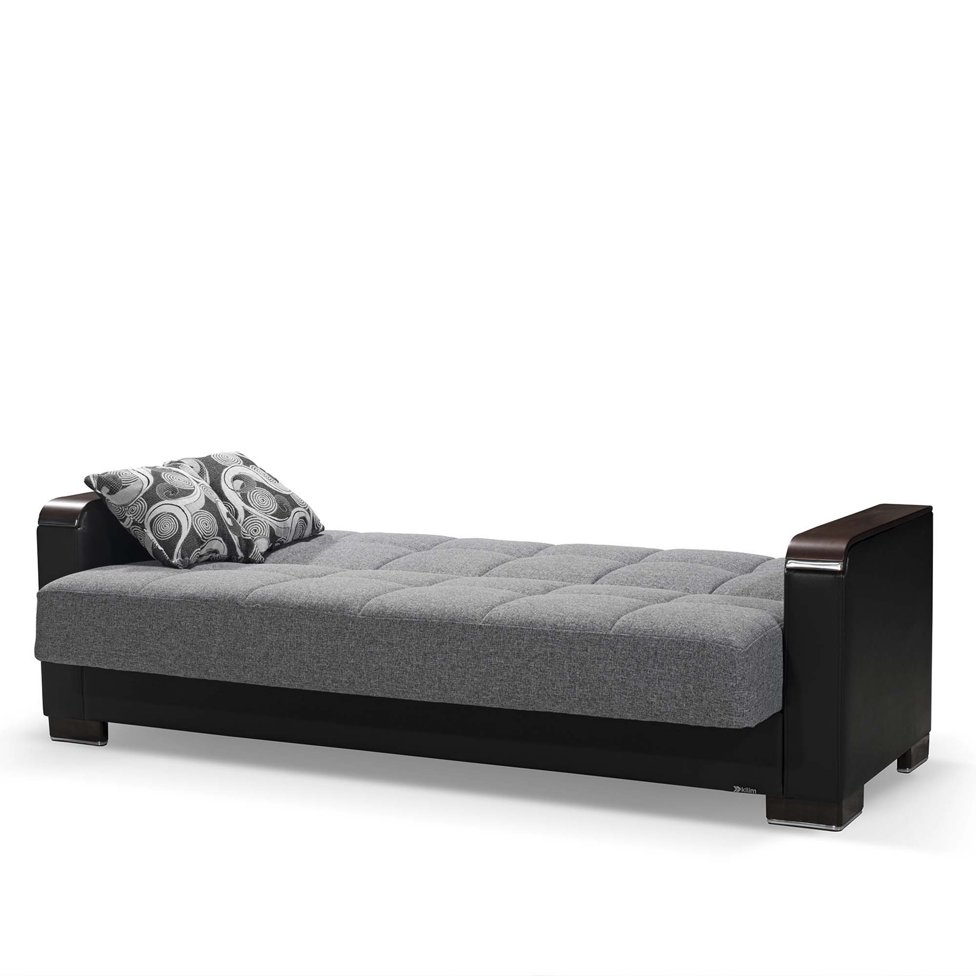 Ottomanson Armada X - Upholstered Convertible Wood Trimmed Sofabed With Storage