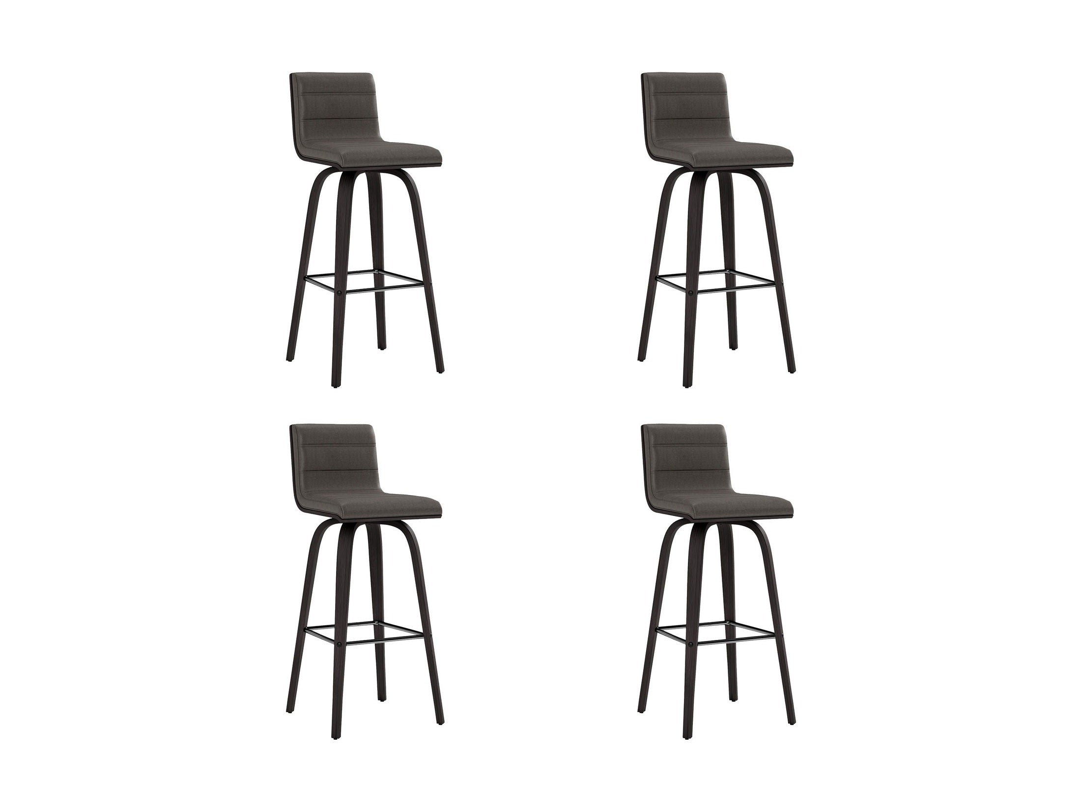 Vienna - 30" Swivel Bar Stool - Black Wood