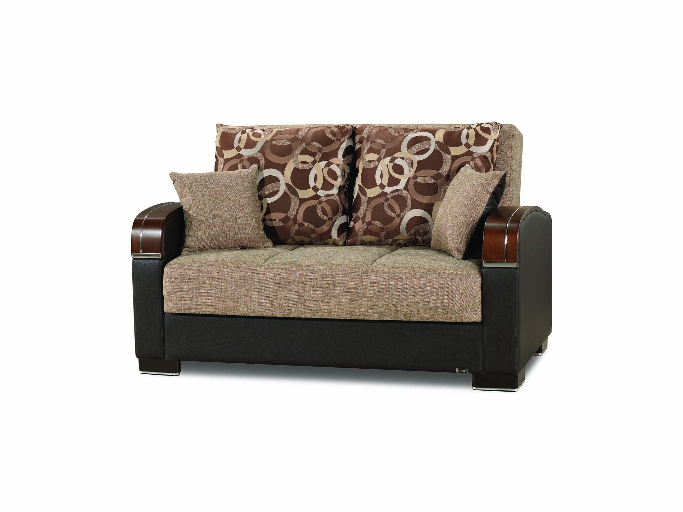 Ottomanson Mobimax - Upholstered Convertible Loveseat With Storage