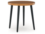 Horizon Hall - Round End Table - Two-tone Brown
